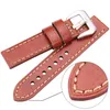 High Quality Genuine Leather band Bracelet 20mm 22mm 24mm Black Brown Handmade Band Strap Women Men Watch Accessories