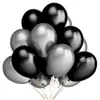 Dekoration 20 st guld silver svartrosa ballonger Grattis på födelsedagen bröllopsdekor barn presentförsörjning uppblåsbara luft globos