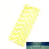 25Pcs/pack Disposable Paper Straws Vintage Stripe Drinking Straws For Kids Birthday Wedding Decoration Christmas Party Supplies Factory price expert design