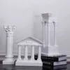 Griekse oude stad tempel architectonische model Romeinse kolom ornament Europese stijl decoratie meubels hars sculptuur 211105