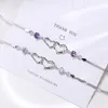 Link Chain Doppel Herz Bracelet S925 Sterling Silver Personalized Customization Gift Ornament Get For Girlfriend Free Fawn22