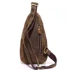 HBP AETOONew Style Chest Bag Men's Small Top Layer Vachette Retro Crazy Horse Pure Leather