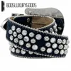 2022 Designer Belt Simon Belts for Men Women Shiny diamond belt Black on Black Blue white multicolour9632593