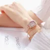 Montres Femme Célèbre Marque De Mode Carré Quartz Femmes Montre Diamant Or Rose Montre-Bracelet Pour Femmes Montre Femme 210527