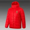 21-22 Bradford City A.F.C Jaqueta masculina com capuz para baixo, casaco esportivo de lazer de inverno com zíper completo, esportes ao ar livre, moletom quente, logotipo personalizado