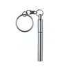Bollpoint PENS 1PC Mini Metal Ring Steel Pen K￥lkedja Teleskop Point Ball Tool E9L1