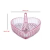 Jewelry Pouches Bags Handmade Clear Glass Ring Holder Dish For Decorative Heart Design Drop Wynn22