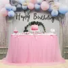 Tulle Table skirt for wedding decoration birthday baby shower Party decor White pink purple Tableware Tablecloth Home Textile 201007