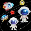 Party Decoration 3D Rocket Balloons Astronaut Foil balloon Outer Space Spaceship ET Ballon For BirthdayBoy Kids Baloons Toys