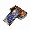 O cartão de deck dourada e guia eletrônico game brinquedo adivinhação oracless por tarot especialista barbara moore