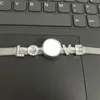 Sublimazione Noosa Button Bracciali in acciaio inossidabile Cinturini per orologi in stile Braccialetti con bottoni a pressione e foglio di alluminio