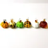 Pendurando estilos diferentes em miniatura vidro abóbora ornamentos de artesanato para halloween festa casa decoração de jardim bonito acessórios pingente