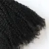 Natürliche Farbe Kinky Curly Human Hair Bündel KC3 8 "-26" 100% jungfräulich unverarbeitet 0,1 g 100pcs/Pack No Shedding