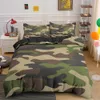 Thuis Textiel Cool Jongen Meisje Kid Volwassen Duver Cover Set Camouflage Beddengoed Sets Koning Queen Twin Trooster Covers met kussensloop C0223