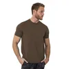 Merino wełniana koszulka męska podstawowa warstwa bambusa włókna tee mężczyźni merino 175gsm napowietrzający oddychający szybki suchy przeciw zapach USA rozmiar 210629