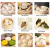 Small Desktop Stainless Steel Kitchen Automatic Dumpling Momo Making Machine Steamed Stuffed Bun Baozi Filling Equipment