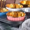 Muffin Paper Cases Cupcake Liners Packaging Silver Foil Wrappers Metallic Baking Cups for Wedding Christmas Party LLD11642