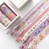 8 PC / 세트 녹색 잎 선인장 저널 Washi 테이프 세트 접착 테이프 DIY Scrapbooking 스티커 레이블 마스킹 테이프 용품 2016 JKKD2103