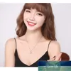 Nouveau luxe zircon collier pendentif carré pendentif carré pour femmes coréen argent couleur bijoux accessoires femme