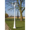 Garden Light Post 3arms 215 cm White Aluminium