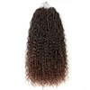 Pre Loop Rive Locks Hair Extenstions 18inch Goddess Locs Crochet Hair Extension Synthetic River Locs Braids