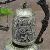 2020 Новый металлический колокольчик резные буддийские часы дракона удачи фэн -шуи орнамент домашний украшение фигурки китайского колокола декор C02206111398