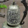 2020 New Metal Bell Carved Dragon Buddhist Clock Good Luck Feng Shui Ornament Home Decoration Figurines China Bell Decor C0220