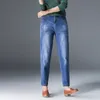 Vriendje jeans voor vrouwen hoge taille denim broek casual rechte moeder jeans rekken losse harem pantalon vrouw broek 210302