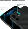 Dla iPhone 13 Pro Max Mini 12 Pro Ultra-cienki prawdziwy prawdziwy aramid Carbon Fase Case Len Chroń tylną pokrywę