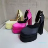 Chaussures en cuir à talons hauts de 15cm pour femmes, chaussures à plateforme de 4.5cm à la mode