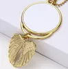 Sublimation Blanks Car Pendant Angel Wing Rearview Mirror Decoration Hanging Charm Ornaments Automobiles Interior Cars Accessories Silver Gold Colors Wholesale