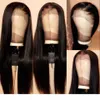 10A simulazione di qualità capelli brasiliani parrucche anteriori in pizzo dritto pre pizzicato linea sottile capelli del bambino lunghi 13x4 parrucche sintetiche del merletto per bl4100399