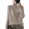 Sweater Women's Turtleneck Pullover Long Sleeved Raglan Solid Color Wool Tops Fall Winter Thick Knitted Bottoming Shirt 210918