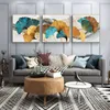 Goldene Ginkgo Biloba Rich Tree Home Moderne Poster Leinwand Malerei HD Drucke Kunst Cuadros Druck Für Wohnzimmer Wand Dekorationen