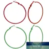 Färgglada överdriver Stora Smooth Circle Hoop Örhängen Brincos Simple Party Round Loop Örhängen 60mm För Kvinnor Smycken Fabrikspris Expert Design Kvalitet Senaste