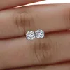 0.50CT Пасьянс Водяной Алмазный Шт. 18К Серьги сплошные белые позолоты