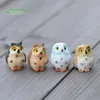 Cute Owls Animal Resin Miniatures Figurine Craft Bonsai Pots Home Fairy Garden Ornament Decoration