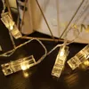 2m/3m Photo Clip Guirlande Lumineuse LED Guirlande Extérieure À Piles Avec Pinces À Linge Pour La Maison Décorations De Noël