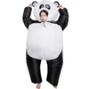 Mascot boneca traje inflável panda traje para mulheres adulto unisex anime urso mascot vestido animal leite gado carnaval festa hallowee