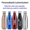 Flowers Stainless Steel Vacuum Insulated Water Bottle Flask Thermal Sports Chilly 500ML Double Wall Coke Direct Drinking Cup 211122