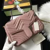 Klassische Damentaschen, Love Heart V Wave Pattern, Satchel-Handtaschen mit Griff, Umhängetasche, Kette, Umhängetasche, Einkaufstaschen