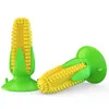 Corn-shaped squeak leksaker för hundvalp tugga leksak molar tandborste hög kvalitet tpr grossist A02