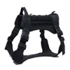 Cão tático militar Alemão Shepherd Pet Colet com alça de nylon bungee coleira para filhotes de cachorro pequeno s200515