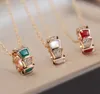Luxurious quality pendant necklace with diamond and malachite red agate and white shell for women wedding jewelry gift with box free shippin