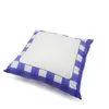 Rejilla de sublimación Funda de almohada Fundas de cojín de almohada blanca en blanco Transferencia de calor de poliéster Funda de almohada de tiro cuadrado para sofá de banco JJD10651