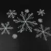 6cm 10cm 13cm 16cm 21cm 28cm Snow Flakes White Snowflake Ornaments Christmas Tree Decortion Festival Party Home Decor Y201020