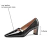 Allbitefo حجم 33-41 سكوير تو حقيقي جلد طبيعي أحذية عالية الكعب المرأة الكعوب الأحذية الخريف الربيع الأزياء مكتب العمل الأحذية 210611