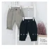 Primavera outono estilo coreano bebê meninos cor sólida calças casuais crianças solta todas as calças combinadas 210306