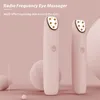 RF Eye Massager Radio Frequency Skin Anti Wrinkle Dark Circle Remove Electric Heating Vibration Massage Pen 220209