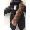 Vinter Värme ner Baby Boys Jumpsuits Hooded Real Fur Girls Rompers Långärmad Unisex Onesie Overaller Toddler Snowsuit 210309